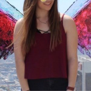 H&M Maroon Tank Top